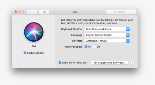 Siri Voice Change ** On Mac, HD Png Download, Transparent PNG