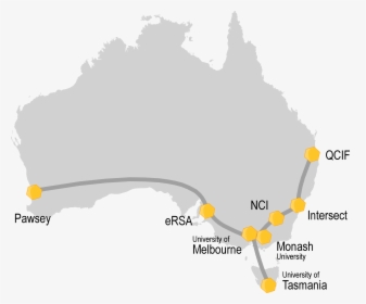 Transparent Cloud Border Png - Map Of Australia, Png Download, Transparent PNG