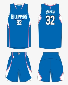 Blue Jersey Concept - Los Angeles Clippers, HD Png Download, Transparent PNG