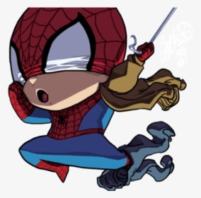 Venom Clipart Ultimate Spiderman - Spider Man Chibi Transparent, HD Png Download, Transparent PNG