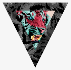 Tiger - Tiger T Shirt Triangle, HD Png Download, Transparent PNG