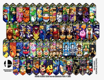 #super Smash Brothers, #video Games, #nintendo, Wallpaper - Smash Bros Characters Art, HD Png Download, Transparent PNG