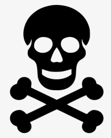 Transparent Death Icon - Simple Skull And Crossbones, HD Png Download, Transparent PNG