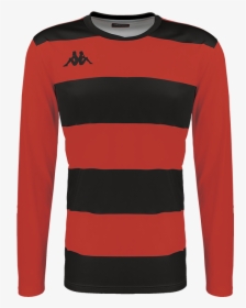 Kappa Casernhor Match Shirt In Long Sleeve With Red - Long-sleeved T-shirt, HD Png Download, Transparent PNG