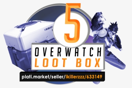 Overwatch Loot Box X5 [twitch Prime] Key - Graphic Design, HD Png Download, Transparent PNG