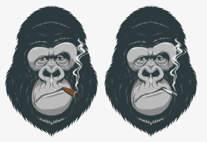 Transparent Chimpanzee Png - Animasi Monkey, Png Download, Transparent PNG