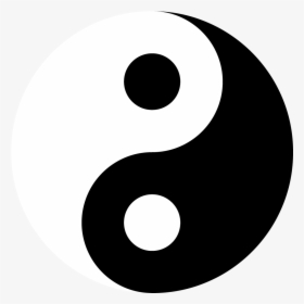 Transparent Black Circle Outline Png - Yin Yang Transparent Icon, Png Download, Transparent PNG