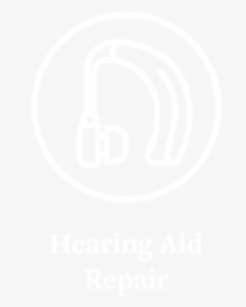 Hearing Aid Repair Circle Icon White Outline With Text-01 - Silver Spring Foods, HD Png Download, Transparent PNG