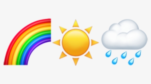 #emoji #emojis #rainbow #sun #rain #weather #awesome, HD Png Download, Transparent PNG