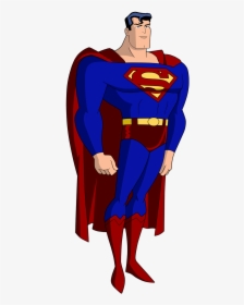 Superman Bruce Timm Style 2016 Custom By Noahlc - Superman Justice League Unlimited, HD Png Download, Transparent PNG