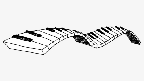 Keys Clipart Gray - Piano Keys Graphic Free, HD Png Download, Transparent PNG