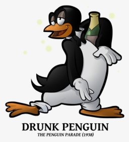 Penguin Clipart Drunk - Drunk Penguin Looney Tunes, HD Png Download, Transparent PNG