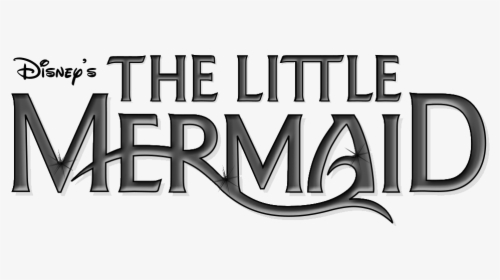 Transparent Little Mermaid Png - Little Mermaid Logo Black And White, Png Download, Transparent PNG