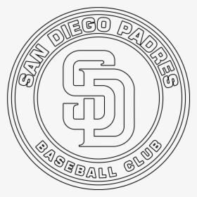San Diego Padres Logo Coloring Page - San Diego Padres Coloring Pages, HD Png Download, Transparent PNG