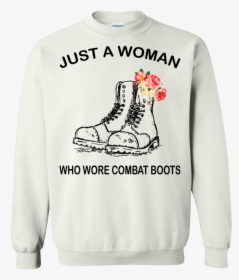 Just A Woman Who Wore Combat Boots Shirt, Hoodie - Just A Girl Who Loves Luke Bryan Sweatshirt, HD Png Download, Transparent PNG