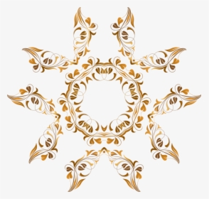 Visual Arts,leaf,symmetry - Vektor Bunga Gold Png, Transparent Png, Transparent PNG