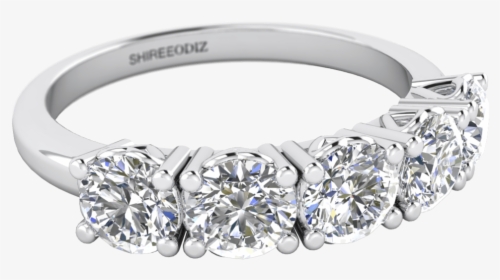 5 Diamond Wedding Ring , Png Download - Pre-engagement Ring, Transparent Png, Transparent PNG