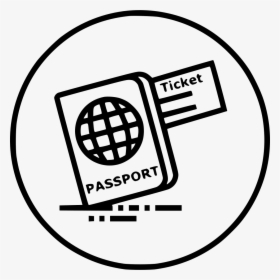Ticket Passport Travel Visa Identity Tourism Document - Passport And Visa Icon Png, Transparent Png, Transparent PNG