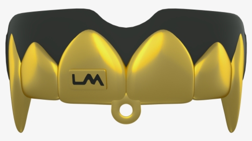 Black & Gold Football Mouthpiece W/ Detachable Strap - Black Mouthpieces For Football, HD Png Download, Transparent PNG