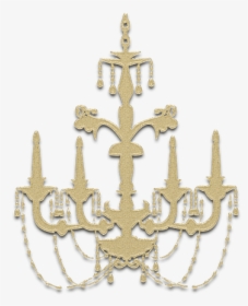 Chandelier, Ornament, Decor, Golden, Monogram, Interior - Gold Chandelier Clipart Png, Transparent Png, Transparent PNG
