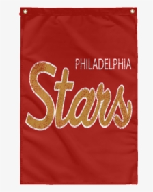Retro Usfl Philadelphia Stars Sublimated Wall Flag - Calligraphy, HD Png Download, Transparent PNG