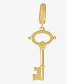 Key Gold Charm - Keychain, HD Png Download, Transparent PNG
