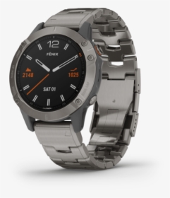 Garmin Multi-sport Watch Garmin Fēnix 6 Pro And Fēnix - Garmin 6 Sapphire Titanium, HD Png Download, Transparent PNG