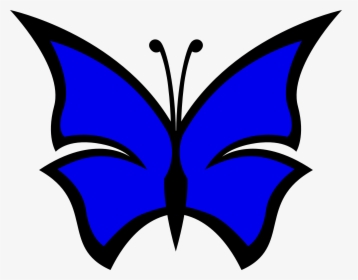 Color Blue Cliparts - Red Butterfly Png Clipart, Transparent Png, Transparent PNG