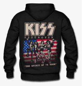 Kiss Band Pullover Hoodies , Png Download - Kiss Destroyer Spirit Of 76, Transparent Png, Transparent PNG
