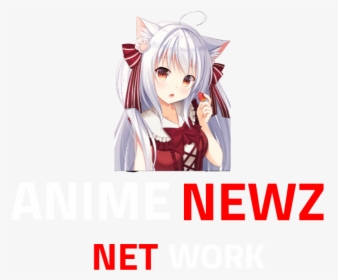 Anime News Network - Anime Cat Girl White Hair Red Eyes, HD Png Download, Transparent PNG