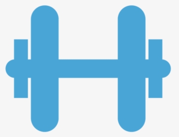 Blue Dumbbell Icon Free, HD Png Download, Transparent PNG
