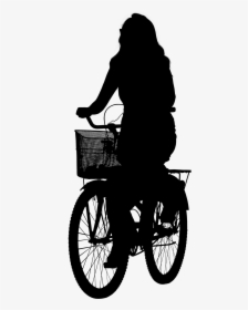 Png For Pictures - Person Riding Bike Silhouette, Transparent Png, Transparent PNG