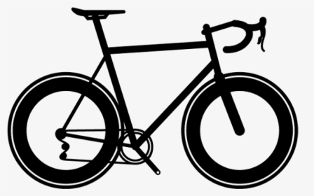 Clipart Bike Silhouette - Silhouette Of Racing Bike, HD Png Download, Transparent PNG