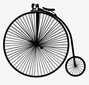 #scwheel #bike #bicycle #antique #silhouette #black - Inventions In The Victorian Times, HD Png Download, Transparent PNG