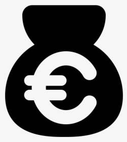Money Bag With Euro Sign - Money Logo Png Euro, Transparent Png, Transparent PNG