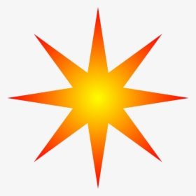 Orange Radial Star Clipart - Juno Astrology Symbol, HD Png Download, Transparent PNG