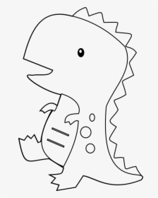 Cute Dinosaurs Love Background Cute Dinosaur Love - Cute Dinosaur Coloring Page, HD Png Download, Transparent PNG