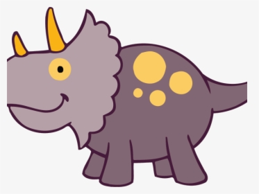 Triceratops Clipart Big Dinosaur - Clipart Dinosaur With Horns, HD Png Download, Transparent PNG