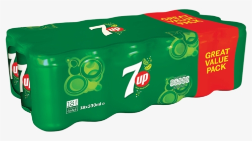 7up Lemon Lime And Bubbles 18 X 330ml - 7up Regular 18 Pack, HD Png Download, Transparent PNG