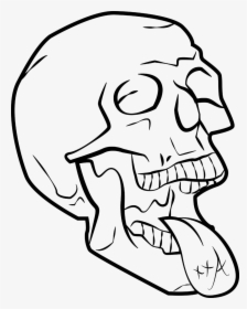 Transparent Skeleton Face Png - Line Art, Png Download, Transparent PNG