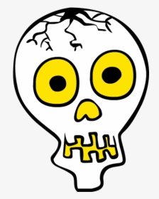 Collection Of Halloween - Skeleton Face Clipart, HD Png Download, Transparent PNG