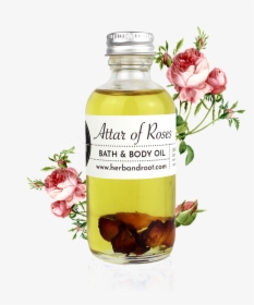 Attar Of Roses Bath & Body Oil - Attar Base Olive Oil, HD Png Download, Transparent PNG