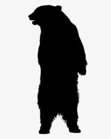 American Black Bear Brown Bear Silhouette - Silhouette Bear Clipart Png, Transparent Png, Transparent PNG