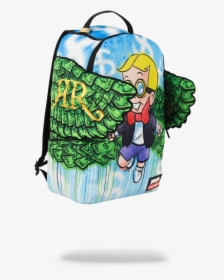 Backpack Clipart Transparent - Sprayground Richie Rich Wings, HD Png Download, Transparent PNG