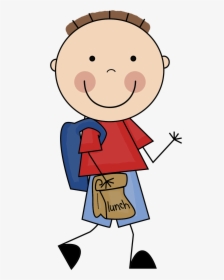 Student With Backpack Clipart - Scrappin Doodles Boys, HD Png Download, Transparent PNG