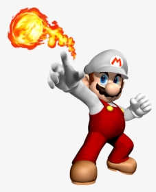 Mario With Fire Flower , Png Download - Mario Fire Flower Mode, Transparent Png, Transparent PNG