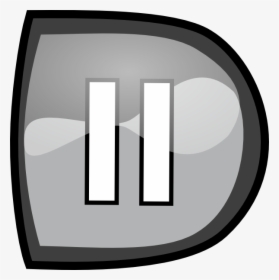 Black Pause Button Svg Clip Arts - Clip Art, HD Png Download, Transparent PNG