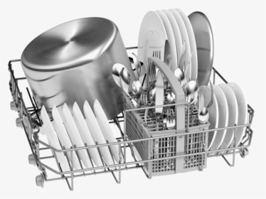 Bosch Built In 12 Place Setting Dishwasher Smv40c40gb - Bosch Sms24aw00e, HD Png Download, Transparent PNG