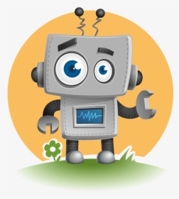 Robot Free To Use Cliparts - Cartoon Cute Robot Clipart, HD Png Download, Transparent PNG