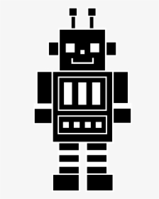 Robot Images Free Cliparts - Robot Black And White Clip Art, HD Png Download, Transparent PNG